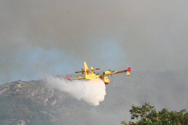 Water bomber attack